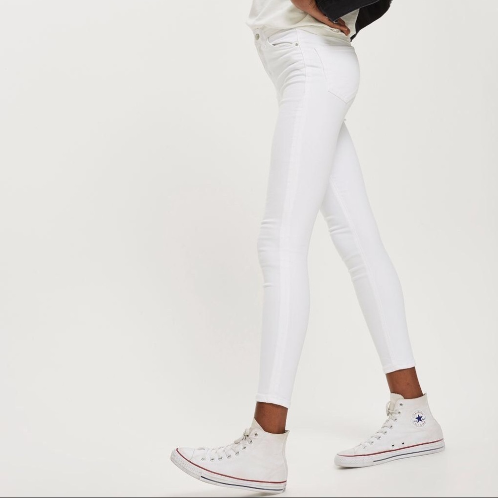 Topshop white denim Jamie jeans Petite W25/L28